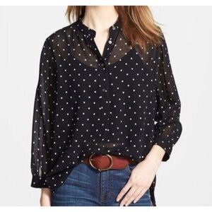 Madewell Polka Dot Blouse